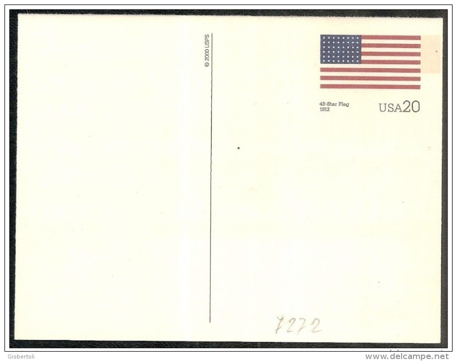 Stati Uniti/États-Unis/United States: Intero, Stationery, Entier, Evoluzione Della Bandiera USA, Evolution Of USA Flag, - Buste