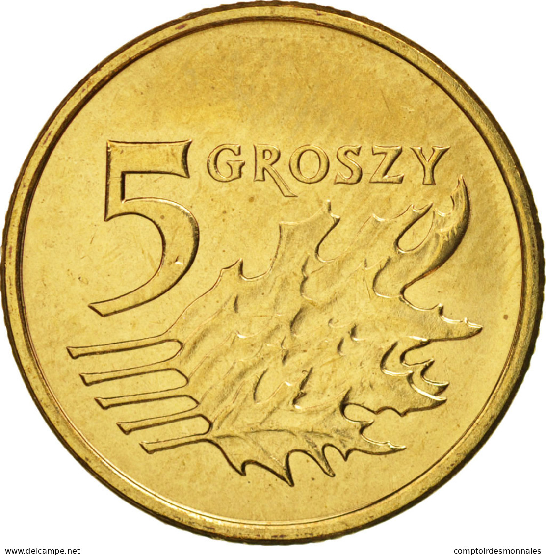 Monnaie, Pologne, 5 Groszy, 2006, Warsaw, SPL, Laiton, KM:278 - Poland