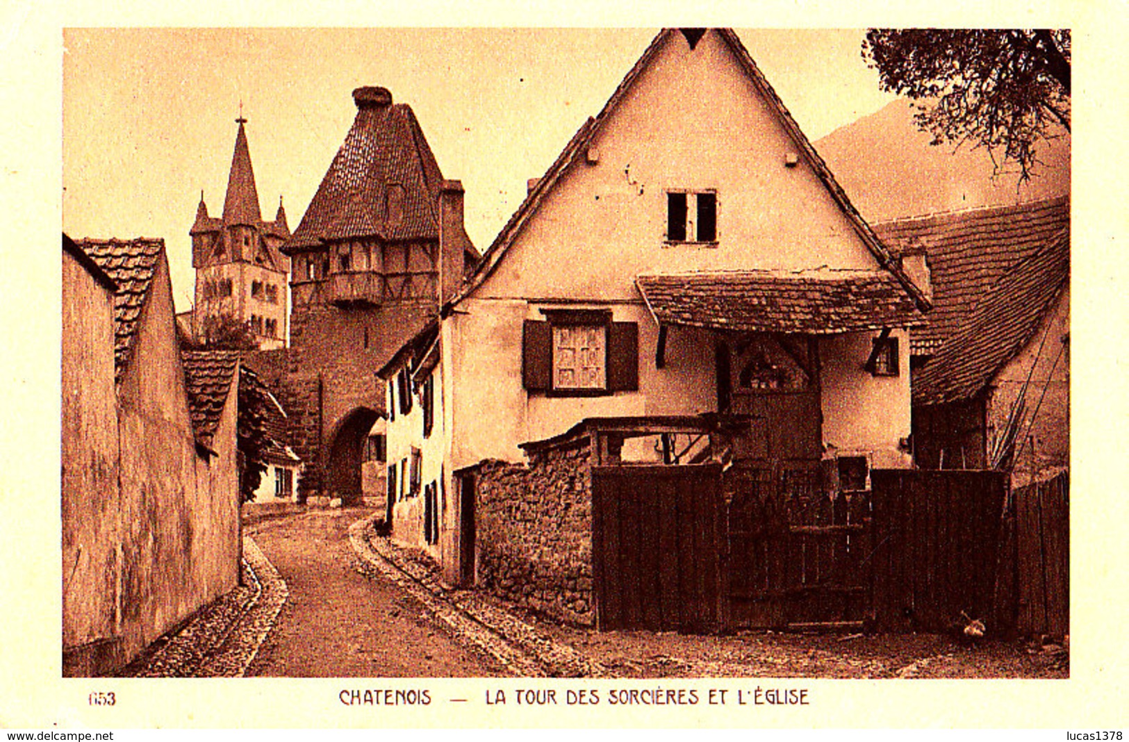 67 / CHATENOIS / LA TOUR DES SORCIERES ET L EGLISE / TBE - Chatenois