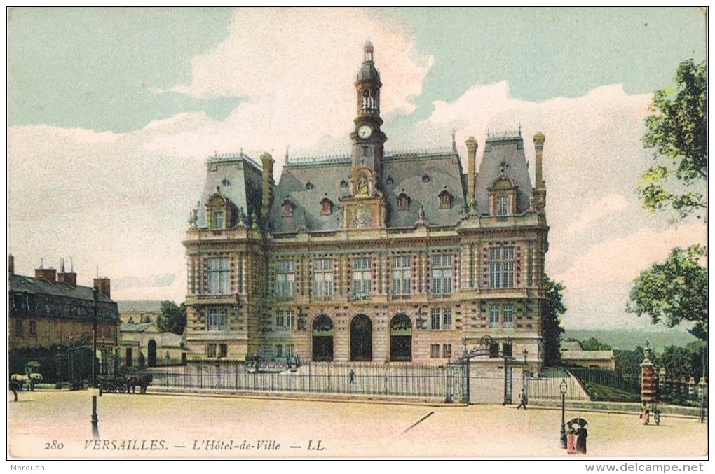18537. Postal VERSAILLES (Yvelines) Hotel De La Ville - Versailles