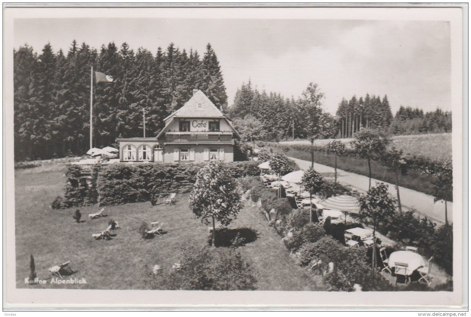 Germany - Kaffe Alpenblick - Nazi Flag - Leutkirch I. Allg.