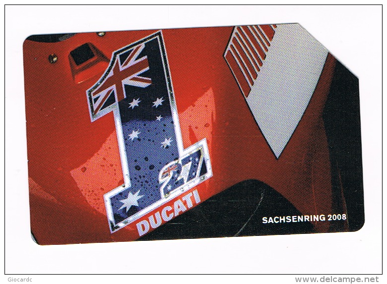 TELECOM ITALIA - C & C F4597 MOTO DUCATI, SACHSENRING 2008  - USATA (RIF. CP) - Pubbliche Speciali O Commemorative