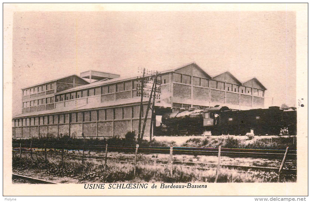 Bordeaux Bassens - Usine SCHLOESING - Soufres & Engrais - Train Locomotive Chemin De Fer - Belle Animation - Bordeaux