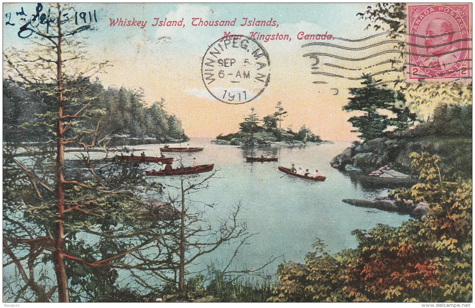 Whiskey Island , Thousand Islands , Near Kingston   - Scan Recto-verso - Sonstige & Ohne Zuordnung