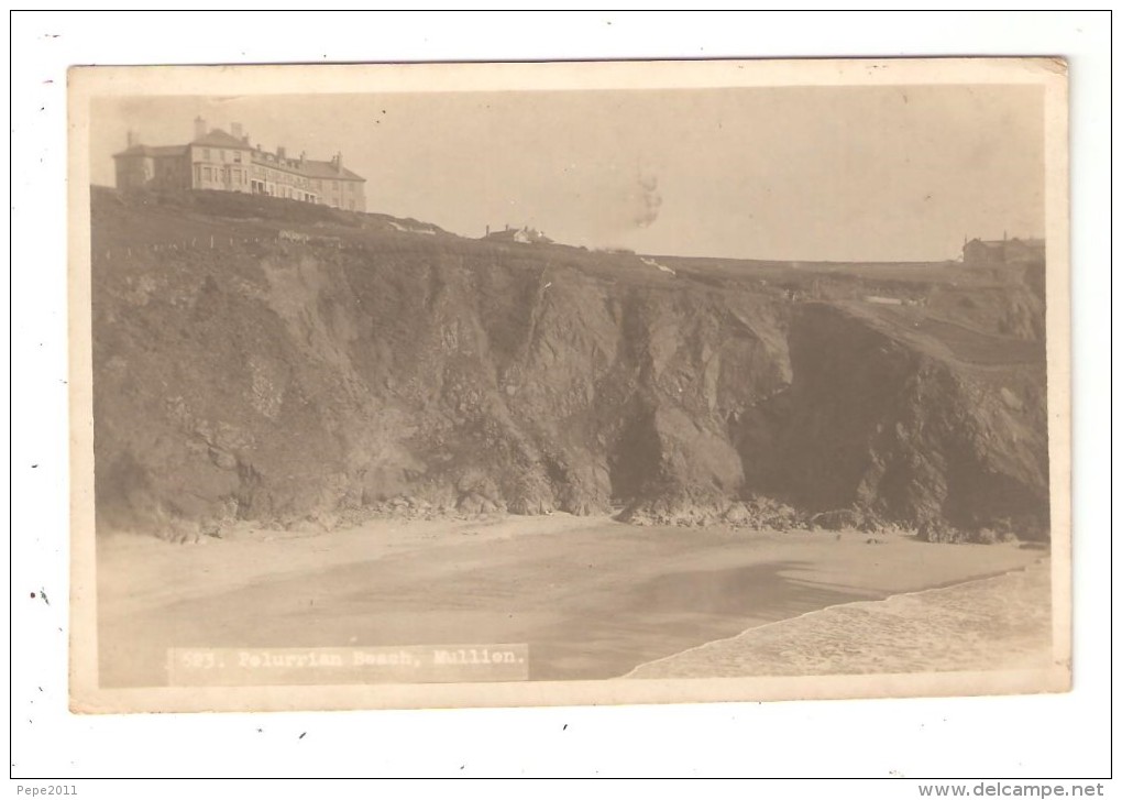 Carte Photo Card  Royaume Uni  Cornwall  MULLION  Polurrian Beach - Autres & Non Classés