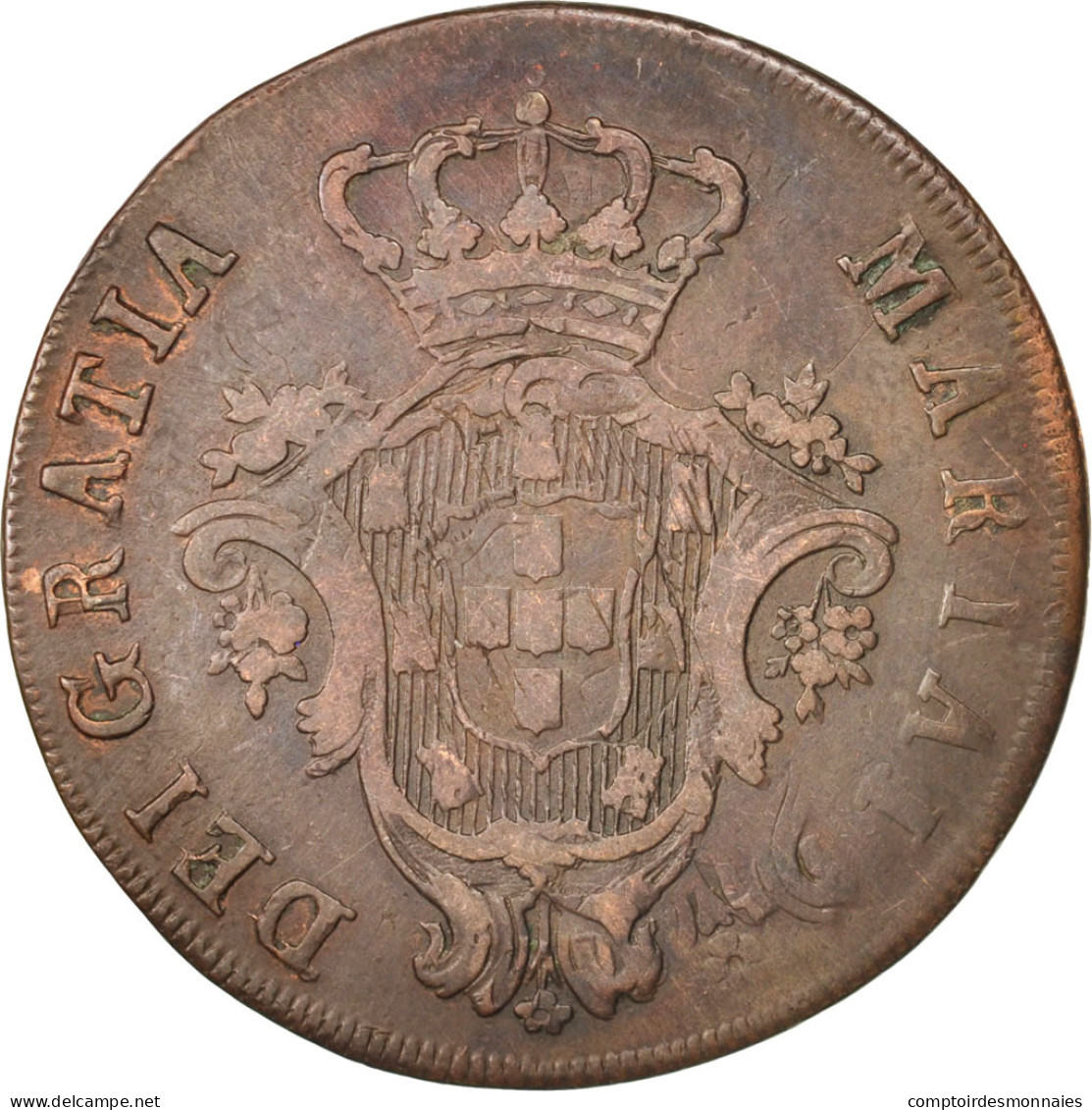 Monnaie, Azores, 20 Reis, 1795, TB+, Cuivre, KM:3 - Açores