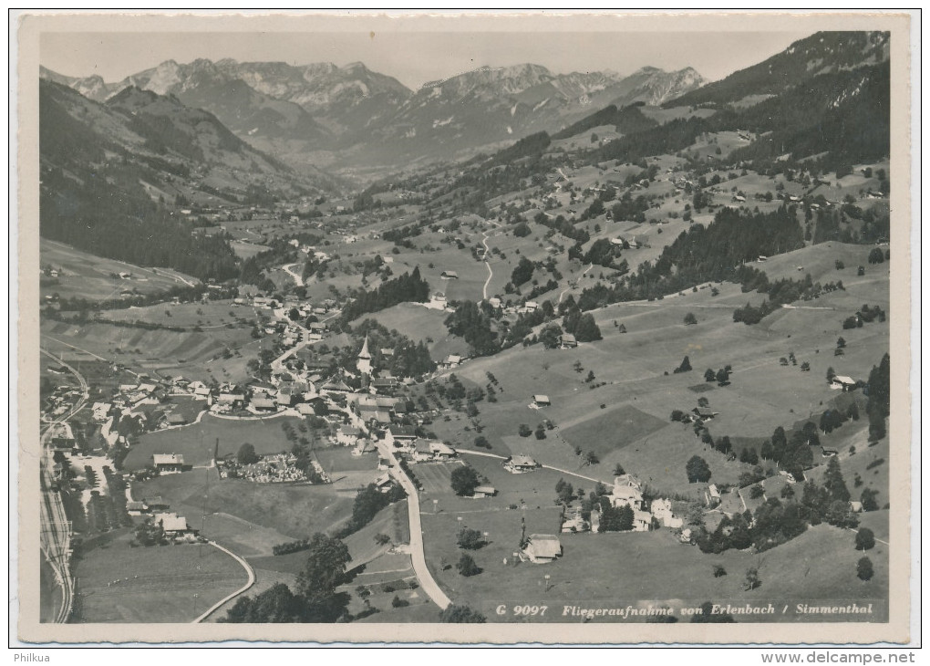 Fliegeraufnahme Von ERLENBACH - Simmenthal - Unbeschrieben - Erlenbach Im Simmental