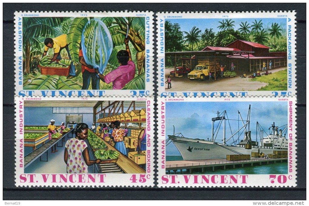 San Vicente 1975. Yvert 405-08 ** MNH. - St.Vincent (...-1979)