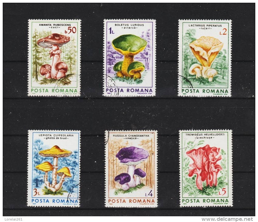 1986 -  FLORE-CHAMPIGNONS MI No 4288/4293 Et Yv No 3696/3701 - Gebraucht