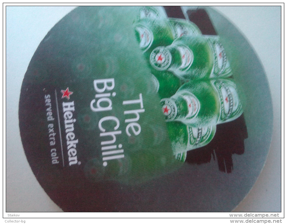 RARE VINTAGE STYLE HEINEKEN THE BIG CHILL UNIQUE NO OTHER FOR SELL CHECK IT BEER PAD 1 Piece - Portavasos