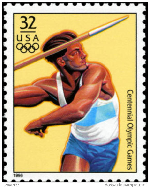 Sc#3068a 1996 USA Olympic Games Stamp- Decathlon Javelin - Summer 1996: Atlanta