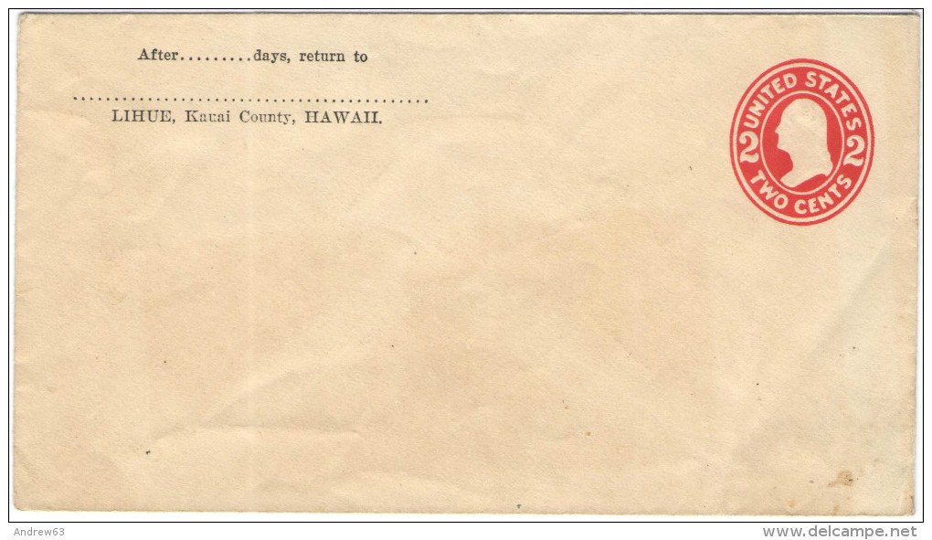 STATI UNITI - UNITED STATES - USA - US - Intero Postale - Entier Postal - Postal Stationery - 2 Cents - Not Used - 1941-60
