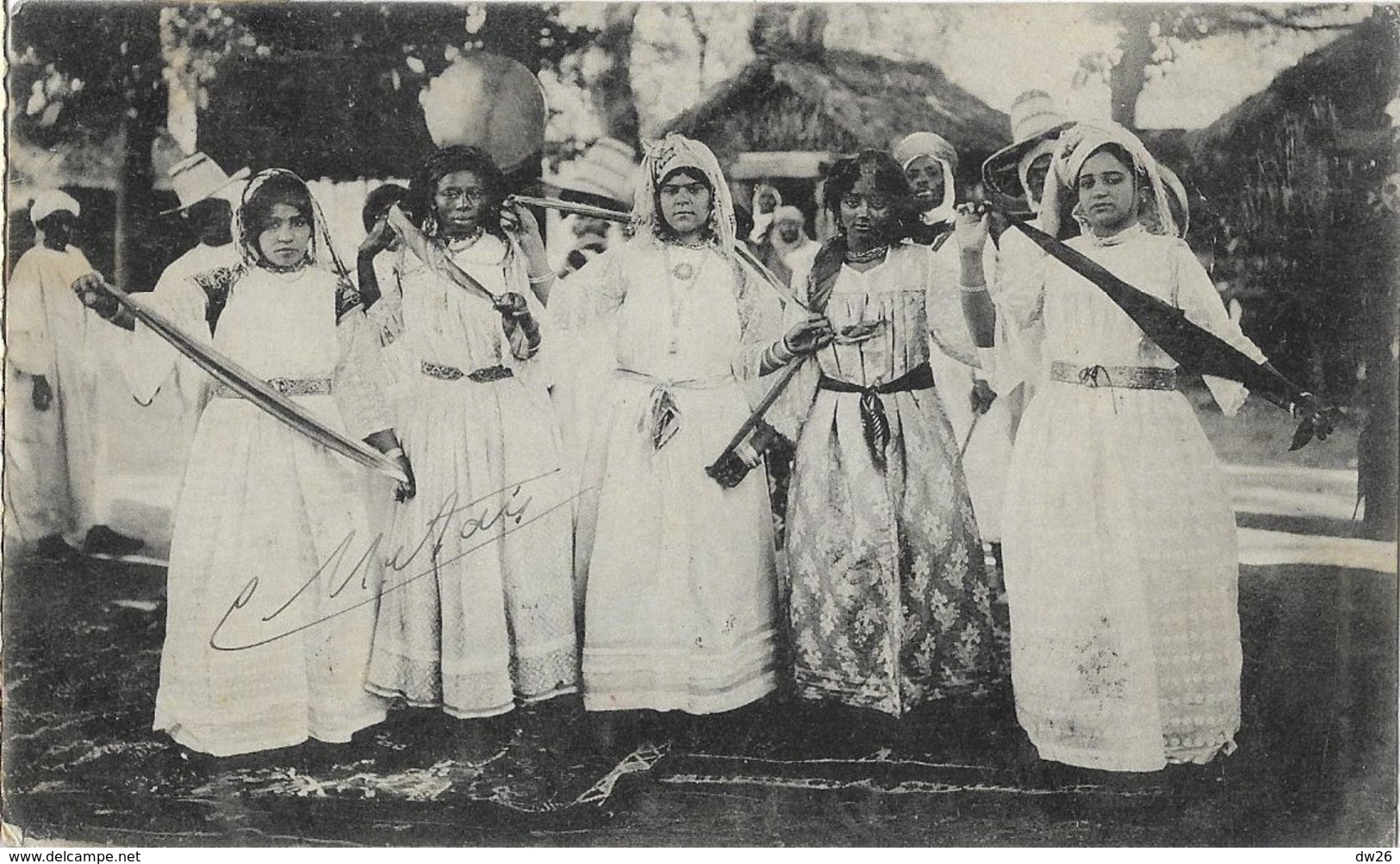 Scènes Et Types - Groupe De Femmes Mauresques - Phototypie Ch. Chambon - Szenen