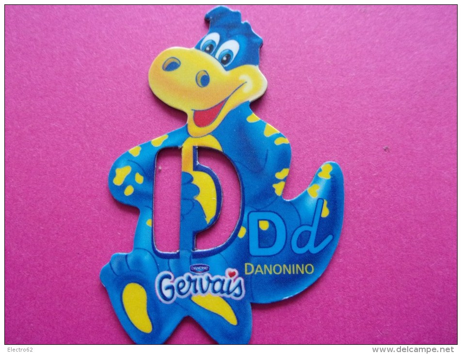 Magnet Danone  Gervais Dinosaure Lettre D - Buchstaben Und Zahlen