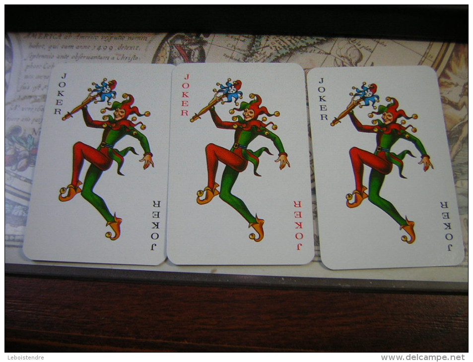 JEU / JEUX DE 55 CARTES DONT 3 JOKER / JOKERS SOFRES BRIDGE 52 CARTES JOKERS PLASTIC COATED CARTA MUNDI TURNHOUT BELGIUM