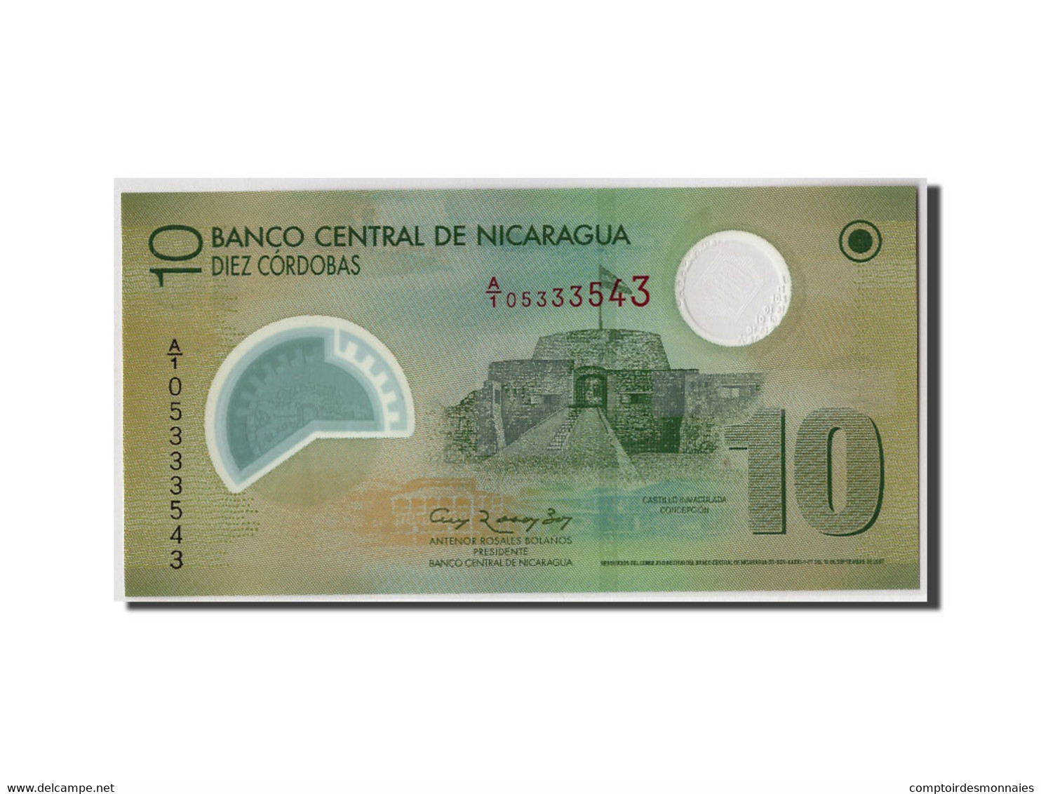 Billet, Nicaragua, 10 Cordobas, (2012), 2007-09-12, KM:201, NEUF - Nicaragua