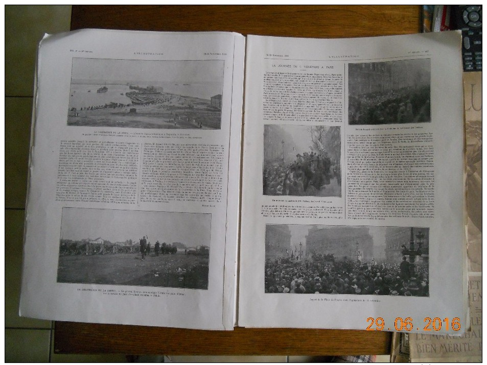 L ILLUSTRATION  1918  N CLEMENCEAU FOCH 453 A 485     NOMBREUX DOCUMENTS     VICTOIRE - Magazines - Before 1900