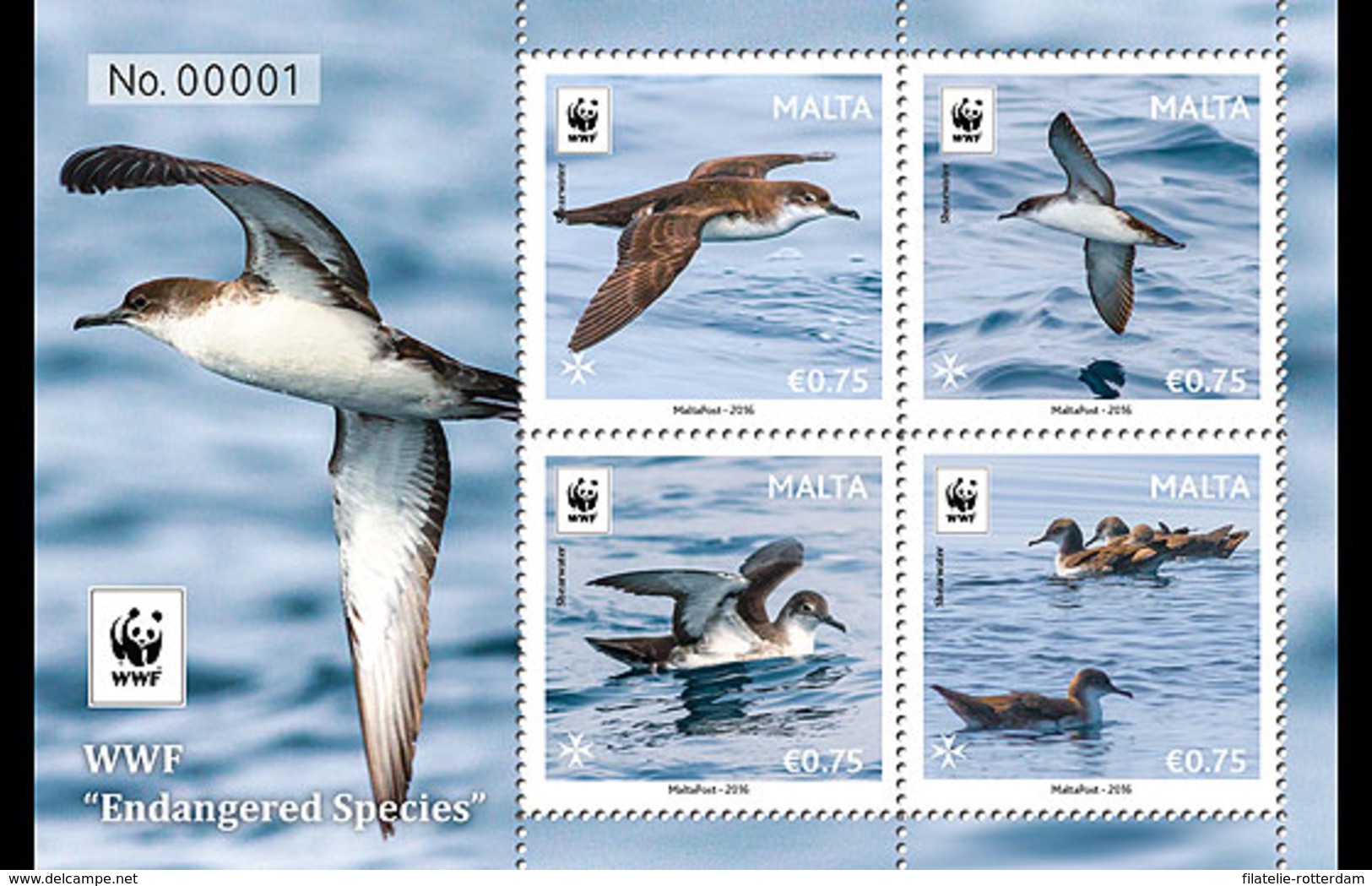 Malta / Malte - Postfris / MNH - Sheet WWF, Bedreigde Dieren 2016 NEW!! - Malta