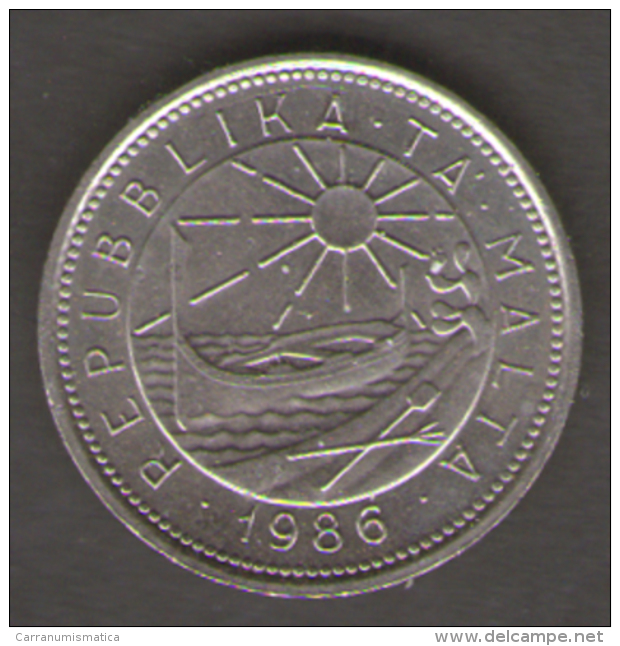 MALTA 10 CENTS 1986 - Malte