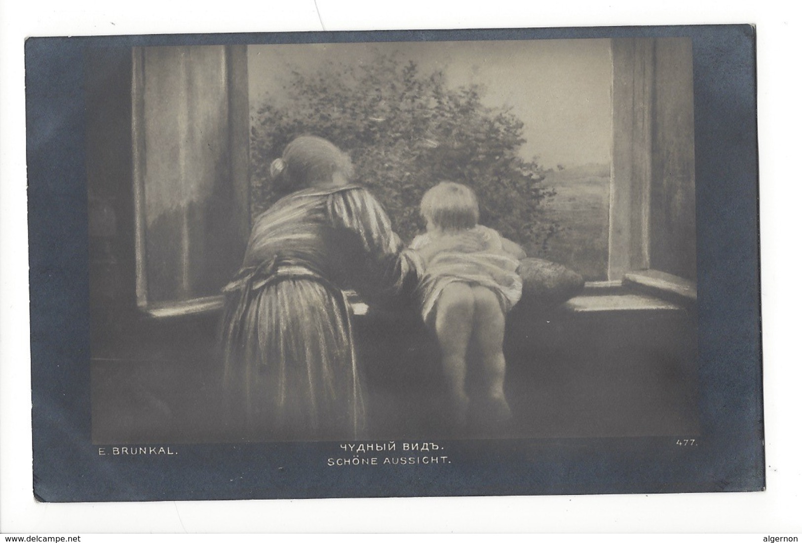 14897 -  Brunkal Schöne Aussicht  Femme Et Enfant Regardant Par La Fenêtre En 1920 - Autres & Non Classés