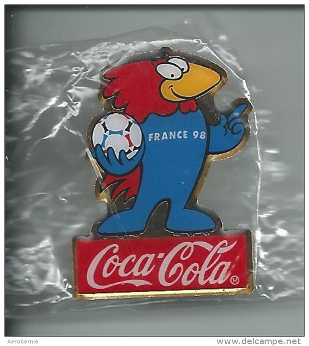 Pin COCA-COLA / Fußball-WM France 98 - Coca-Cola