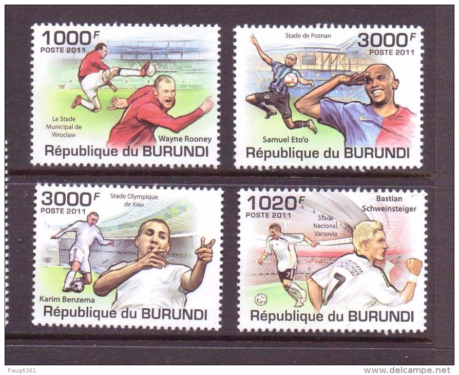 BURUNDI 2011 FOOTBALL  YVERT N°  NEUF MNH** - Unused Stamps