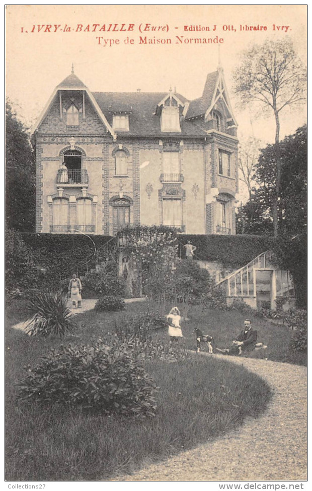 27-IVRY-LA-BATAILLE-  TYPE DE MAISON NORMANDE - Ivry-la-Bataille