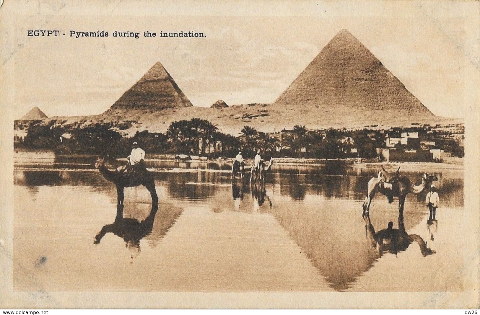 Egypte - Le Caire - Cairo - Les Pyramides Pendant L'Inondation - Edition B. Livadas & Coutsicos - Pyramiden