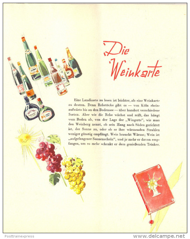 Germany.  "Vom Essen Und Trinken In Deutschland" To Eat And To Drink In Germany. - Cuadernillos Turísticos