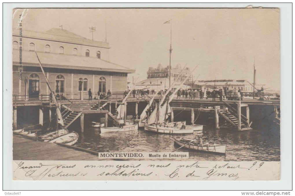 MONTEVIDEO (URUGUAY) - MUELLE DE EMBARQUE - Uruguay