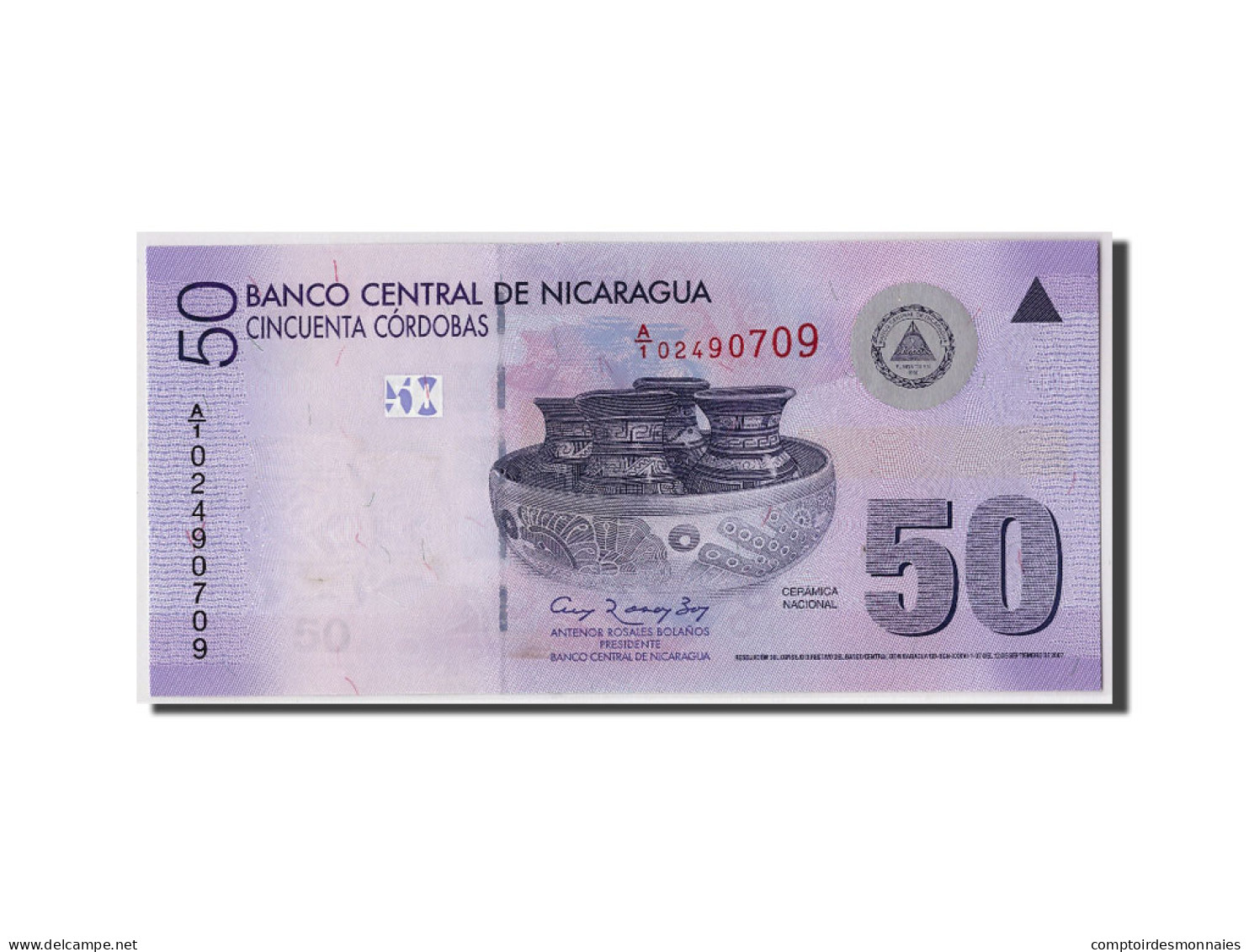 Billet, Nicaragua, 50 Cordobas, (2012), 2007-09-12, KM:203, NEUF - Nicaragua