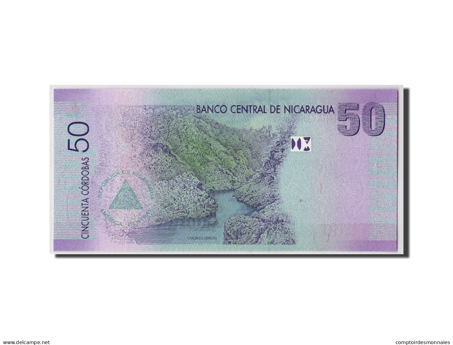 Billet, Nicaragua, 50 Cordobas, (2012), 2007-09-12, KM:203, NEUF - Nicaragua