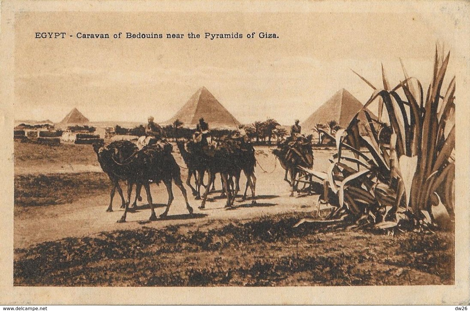 Egypte - Caravane De Bédouins Aux Bords Des Pyramides De Guizeh - Edition B. Livadas & Coutsicos - Personen