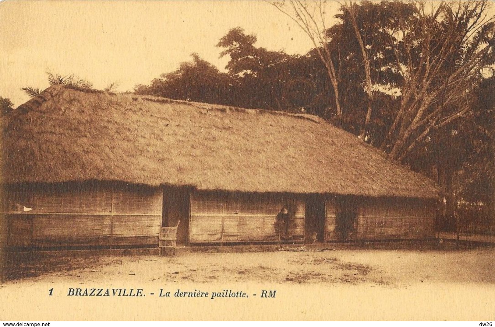 Brazzaville - La Dernière Paillotte (paillote) - Carte R.M. N°1 - Brazzaville