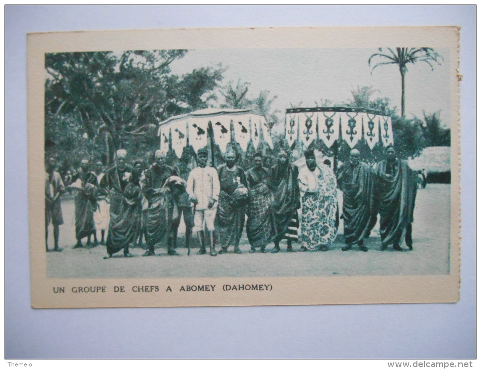 CPA "Un Groupe De Chefs à Abomey (Dahomey)" - Benin