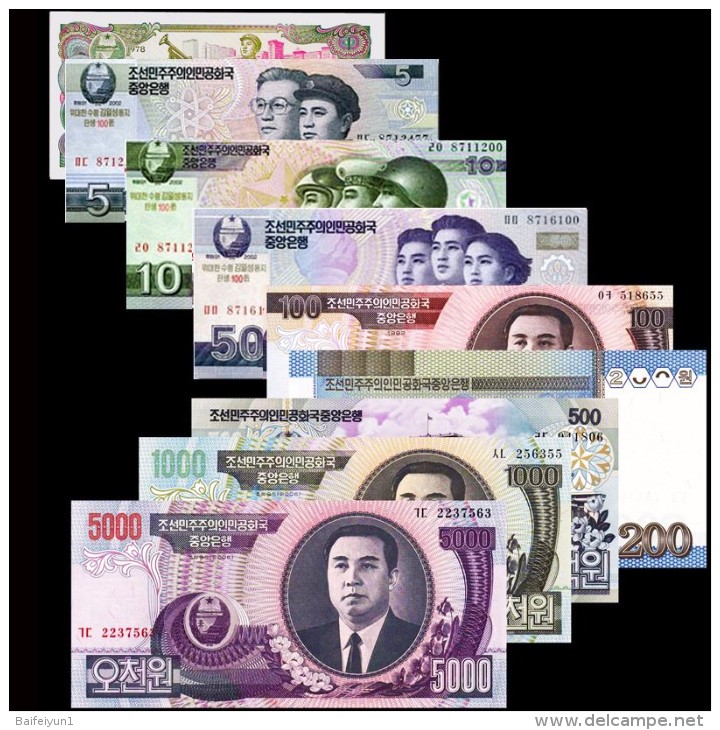 North Korea  Banknotes  Aniversary Of  Kim Ll-sung - Korea, North