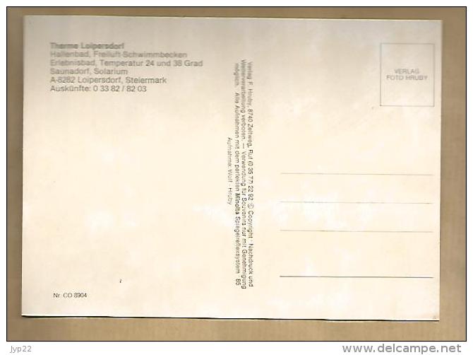 Jolie CP Autriche Osterreich Therme Loipersdorf Eintauchen Wohlfühlen Multivue Piscine Solarium Sauna ... - Schneeberggebiet