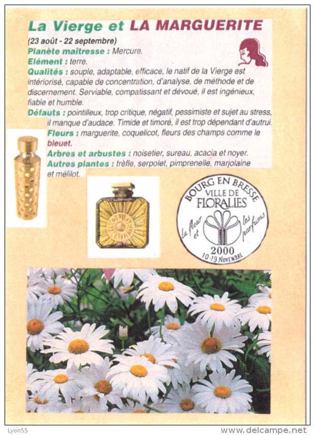 12 cartes signes zodiacaux et fleurs (Bourg en Bresse floralies 2000)