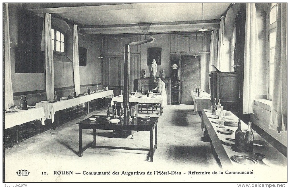 SEINE MARITIME - 76 - ROUEN - Communauté Des Augustine De L'Hôtel Dieu - Réfectoire De La Communauté - Rouen