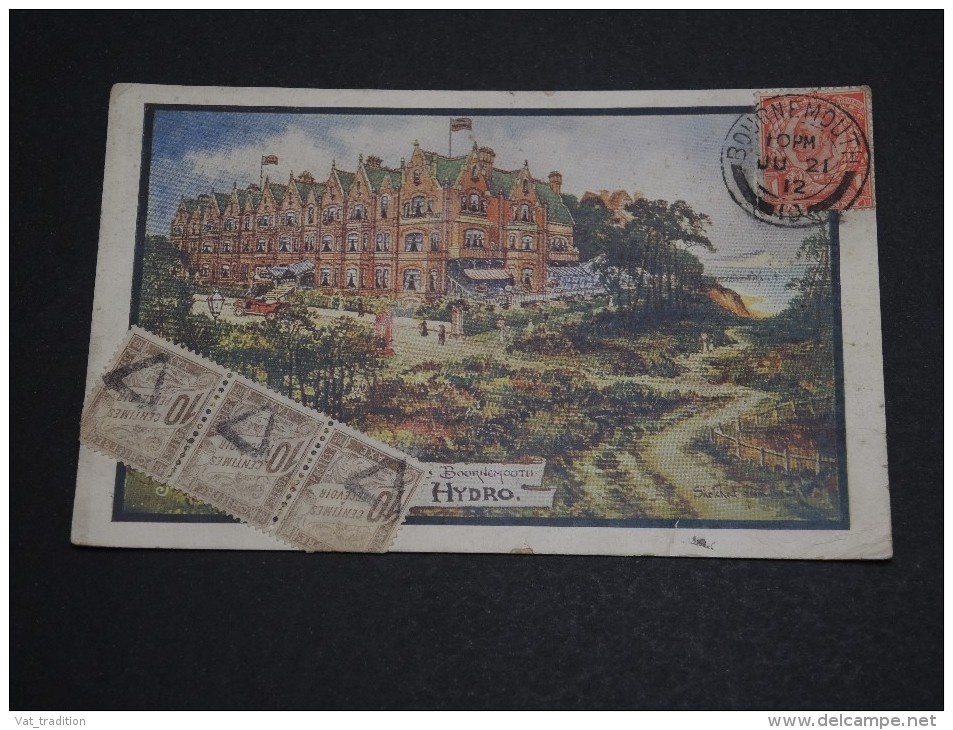 FRANCE - Carte Postale De Bournemouth Pour Paris En 1912 , Taxée - A Voir - L 611 - 1859-1959 Lettres & Documents