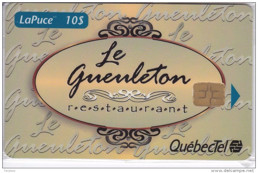 TARJETA DE CANADA DE $10 DEL RESTAURANTE LE GUEULETON DE TIRADA 1100 (NUEVA-MINT) - Canada