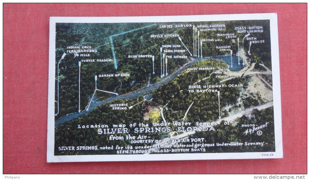 Aerial Map Of Under Water Scenes  Florida> Silver Springs  --- Ref 2266 - Silver Springs