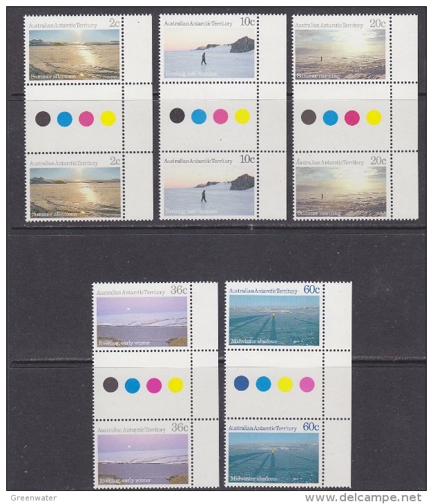 AAT 1987 Antarctic Scenes 5v Gutter (+margin) ** Mnh (30840A) - Nuevos