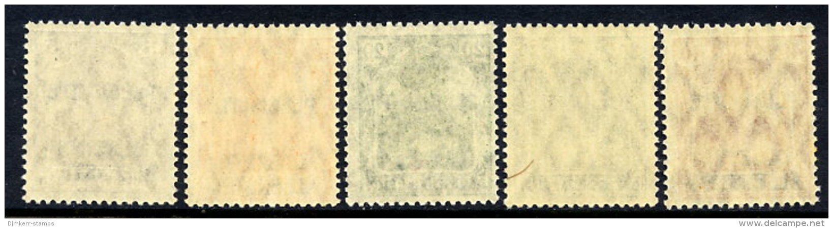 ALLENSTEIN 1920 Overprints On Germany Definitives Unissued Values, MNH /**.  Michel II-VI - Other & Unclassified