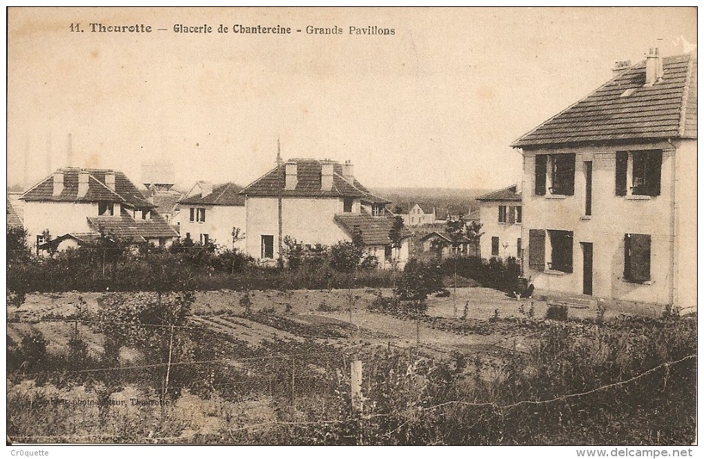 60150 THOUROTTE - GLACERIE DE CHANTEREINE GRANDS PAVILLONS Vers 1920 - Thourotte