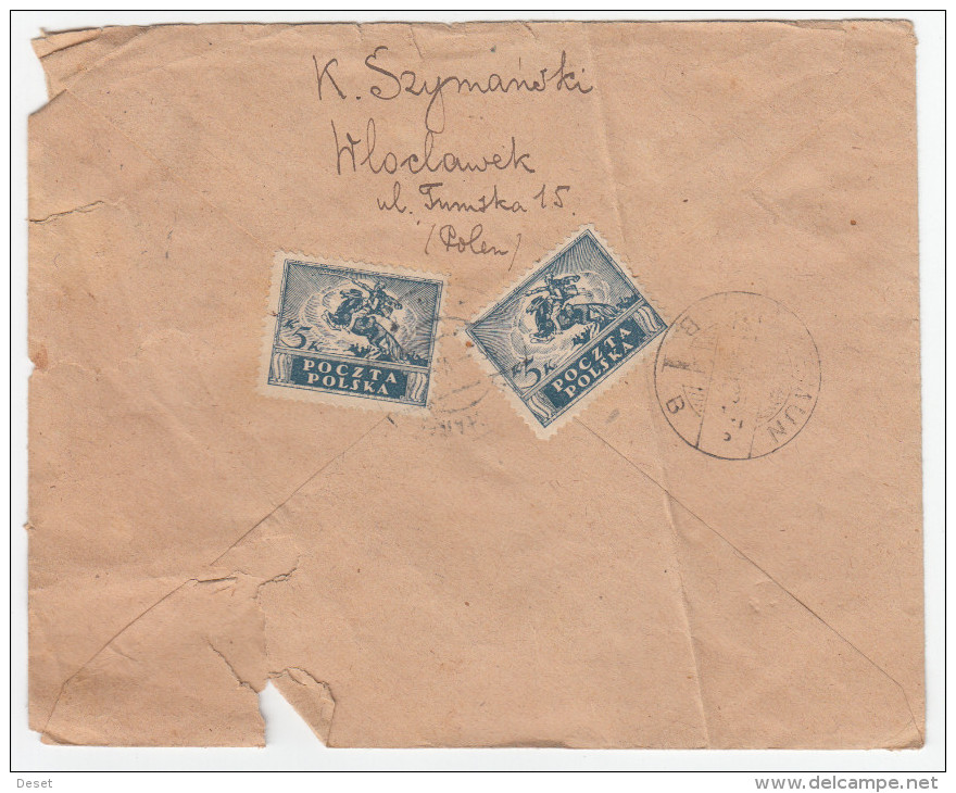 Poland Polska Registered Letter Cover Travelled Wloclawek  To Zemun Croatia SHS 192? D160701 - Covers & Documents