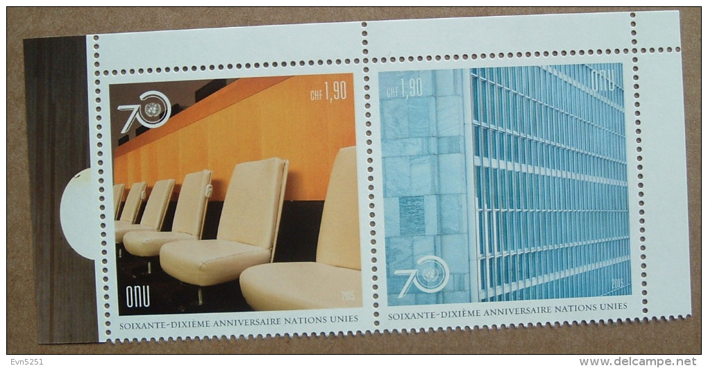 Y2 Nations Unies (Genève) : 70e Anniversaire De L'ONU - Unused Stamps