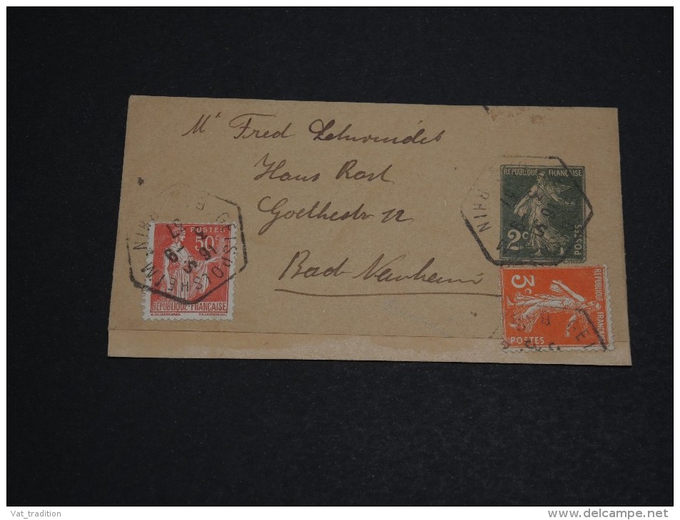 FRANCE - Entier Postal ( Bande Journal ) Type Semeuse Avec Complément Pour L 'étranger En 1937 - A Voir - L 661 - Tarifs Postaux