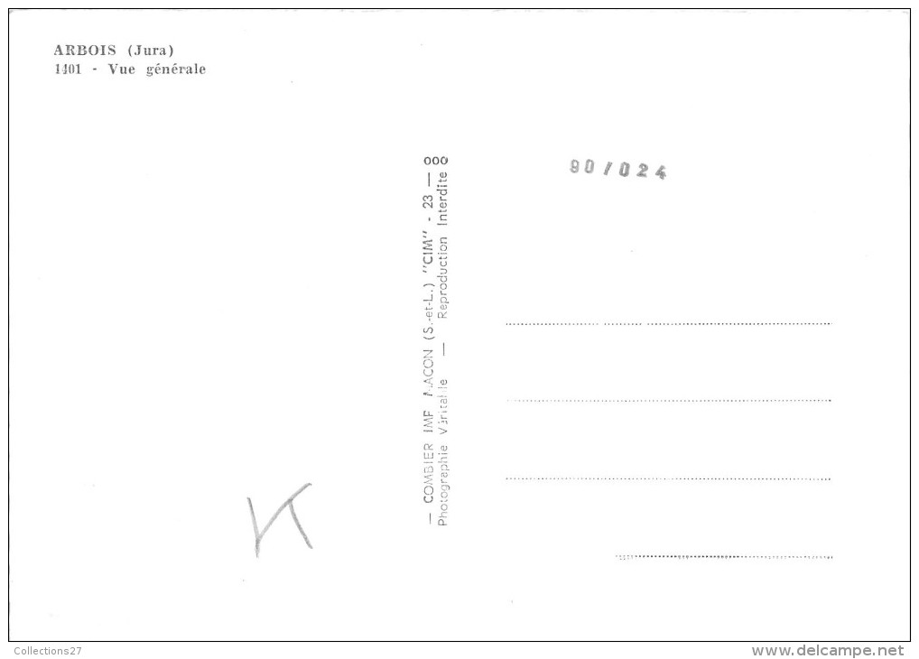 39-ARBOIS- VUE GENERALE - Arbois