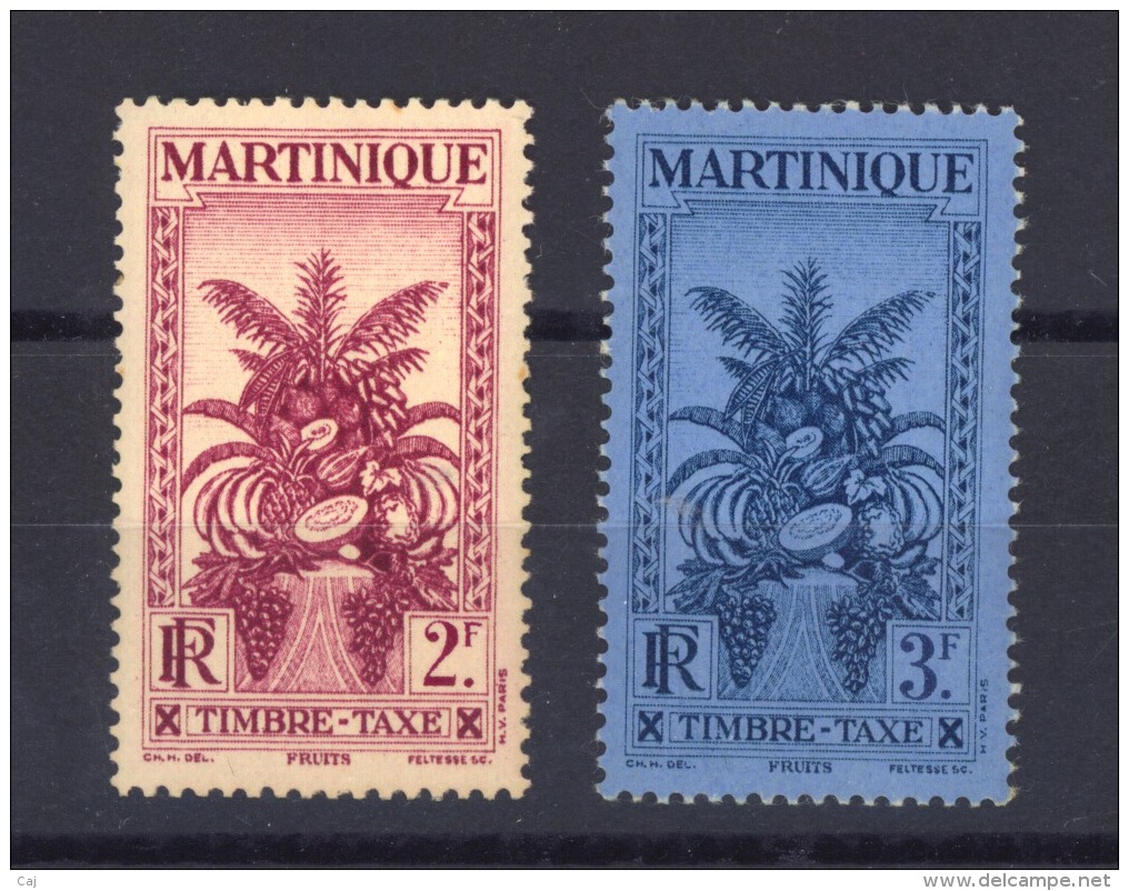 05534  -   Martinique  -  Taxes  :  Yv  21-22  ** - Timbres-taxe